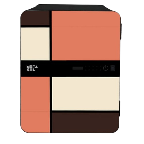 Caja Fuerte METACEL ALLEZ 40 Naranja/ marfíl